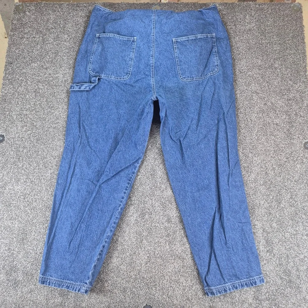 Vintage Revolt Denim Overalls Womens 20 Blue Vintage Carpenter Bib Dungarees - Picture 6 of 10